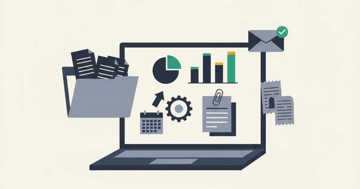 Small business owner reviewing accounting software dashboard on laptop