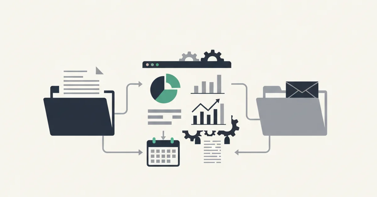 Accountant reviewing organized client documents in a document management system dashboard