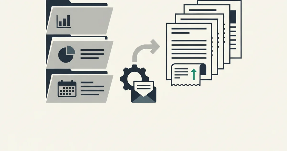 Organized invoice files arranged by vendor and date in a structured digital filing system